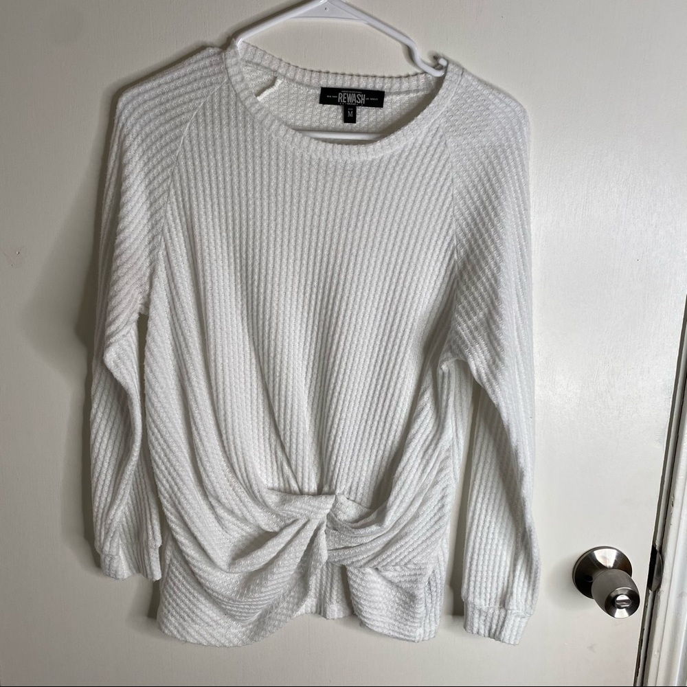 Rewash front twist sweater